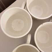 Série de 11 tasses en porcelaine