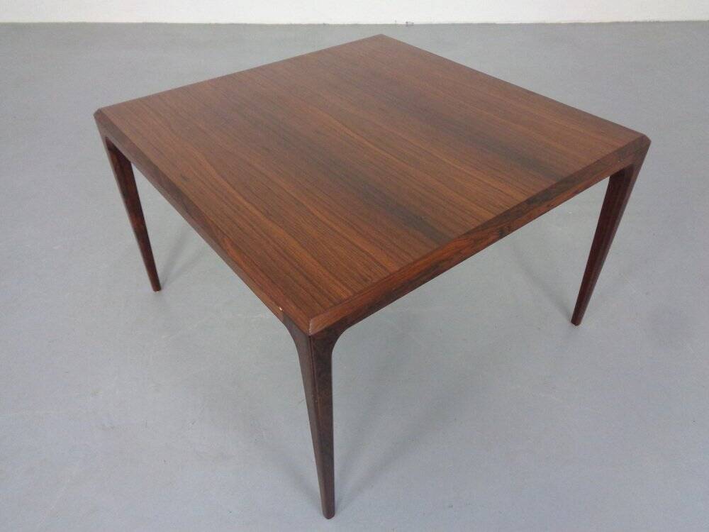 Rosewood coffee table by Johannes Andersen for CFC Silkeborg, Denmark, 1950s.