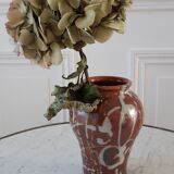 Ceramic vase handmade stoneware 60-70s signed