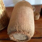 Bottle vintage burlap