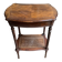 Jolie table chêne et rotin vintage