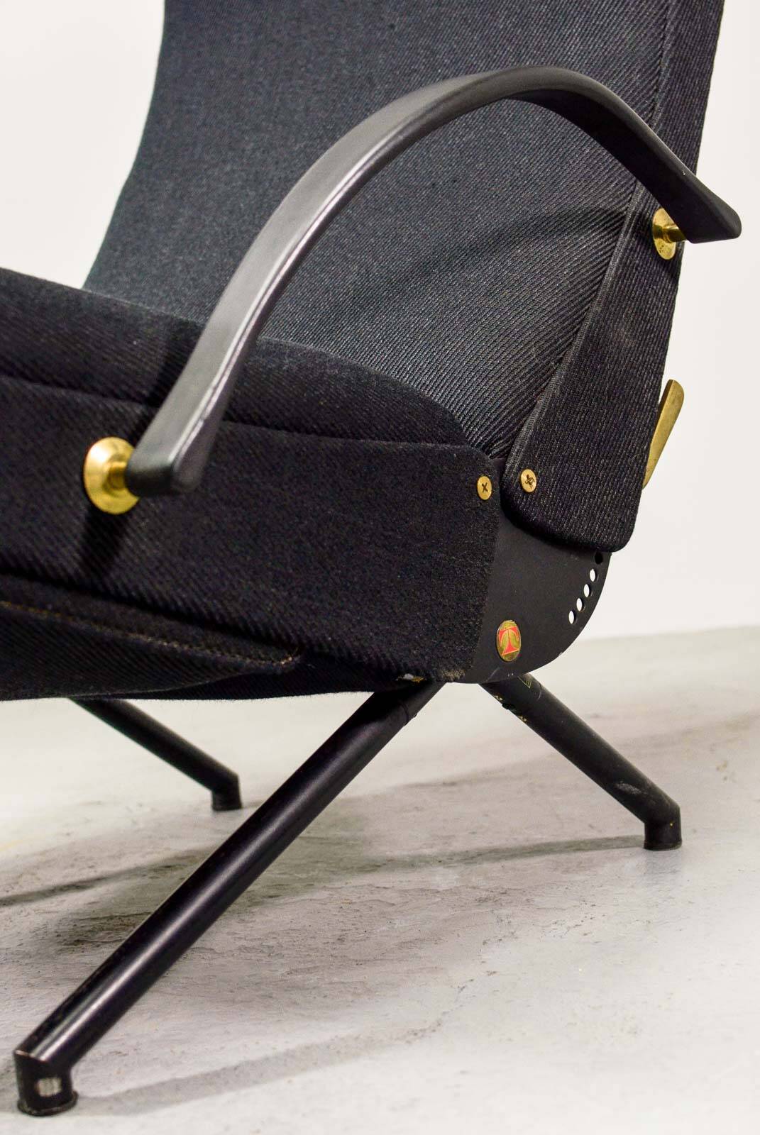 First Edition Osvaldo Borsani P40 Adjustable Tecno Lounge Chair, Italy 50s