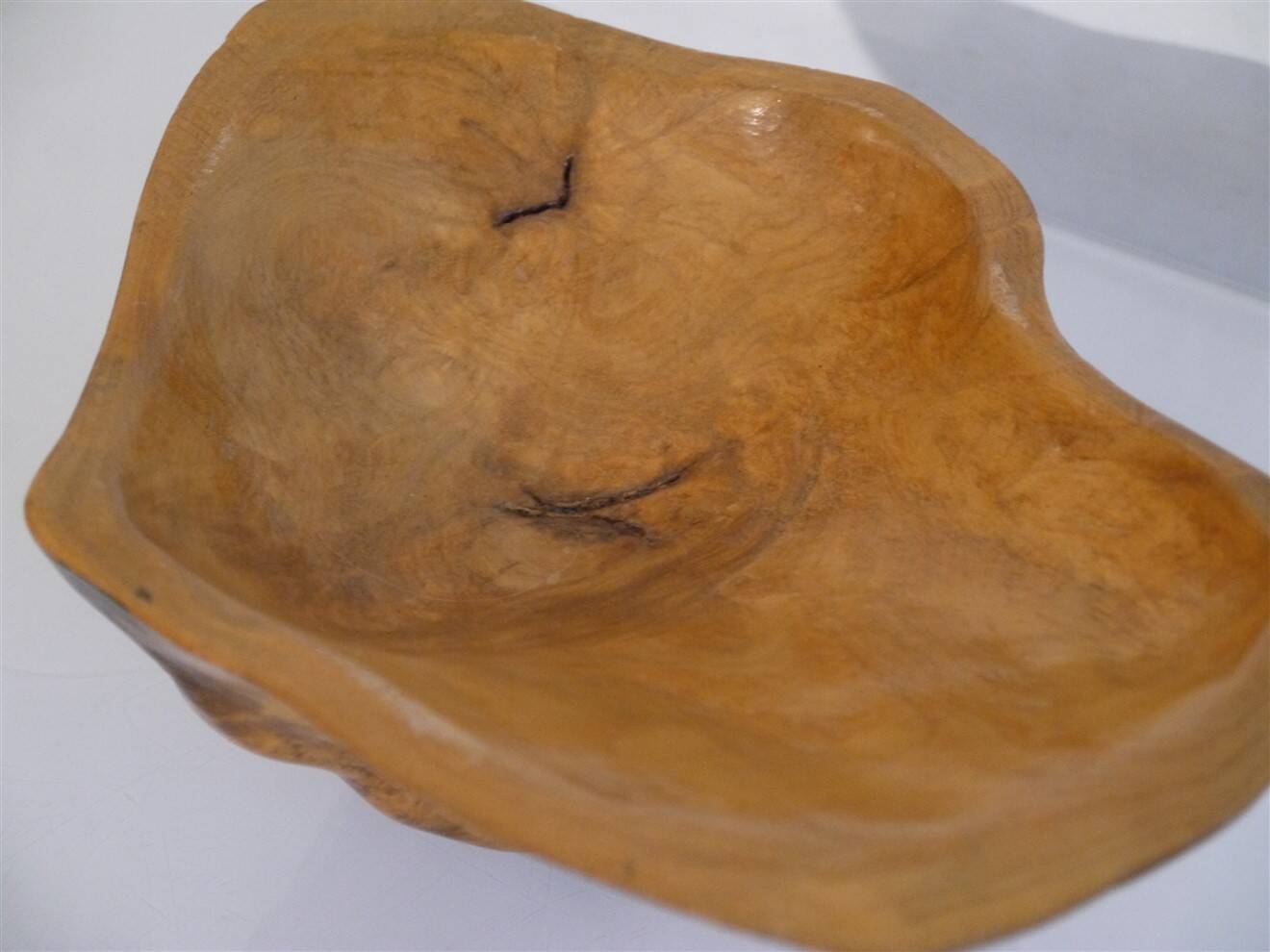 Vide poche monoxyle en bois 1970