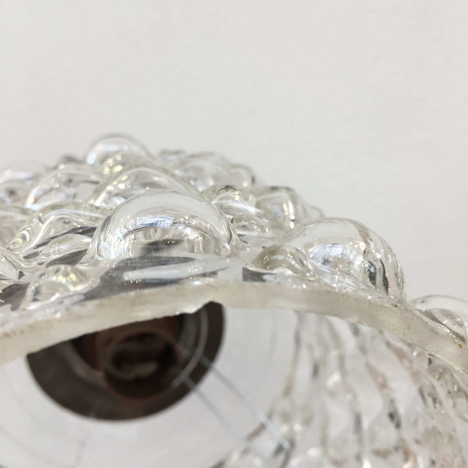 Vintage glass pendant lamp