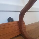 Wooden wall coat rack