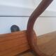Wooden wall coat rack