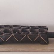 Large wooden Awale Baoule game (Burkina Faso)