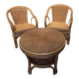 Rattan garden furniture