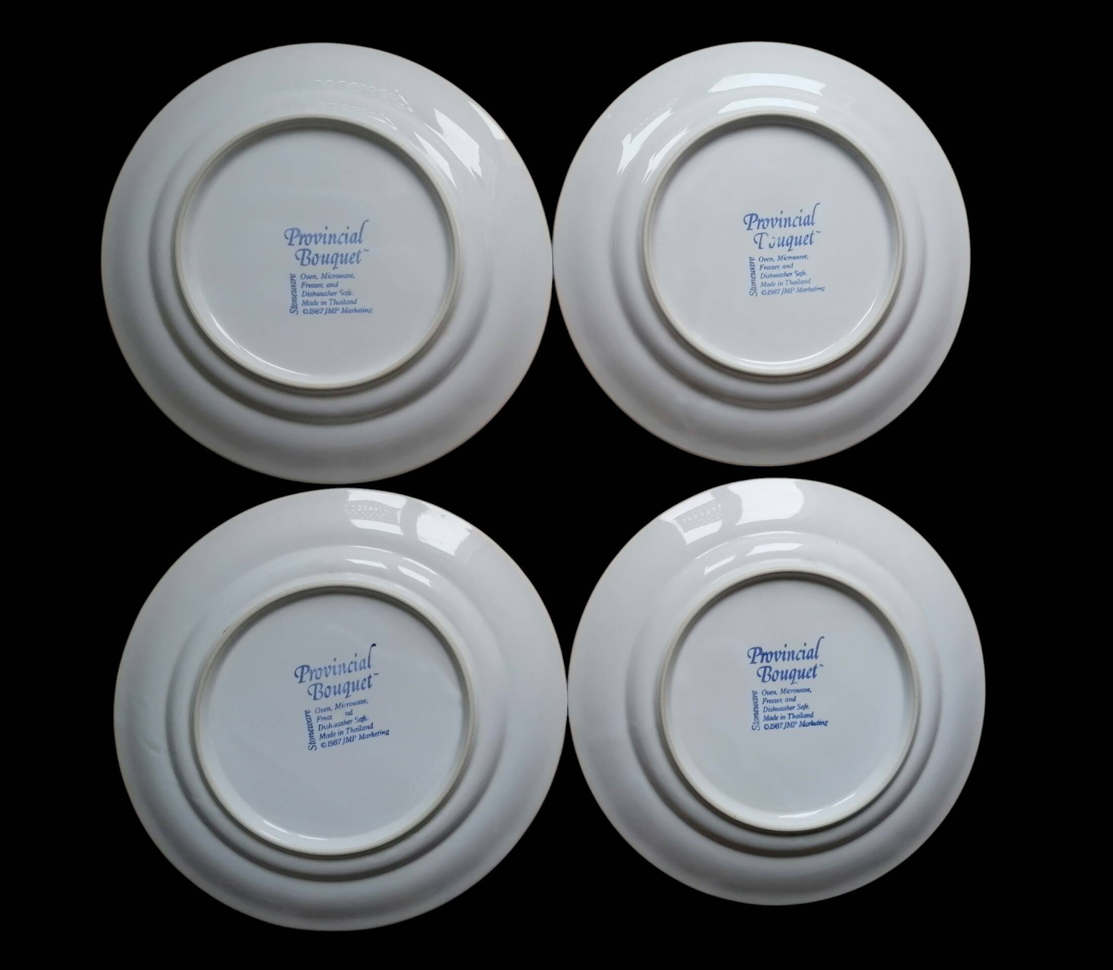 4 plates collection Provençal bouquet