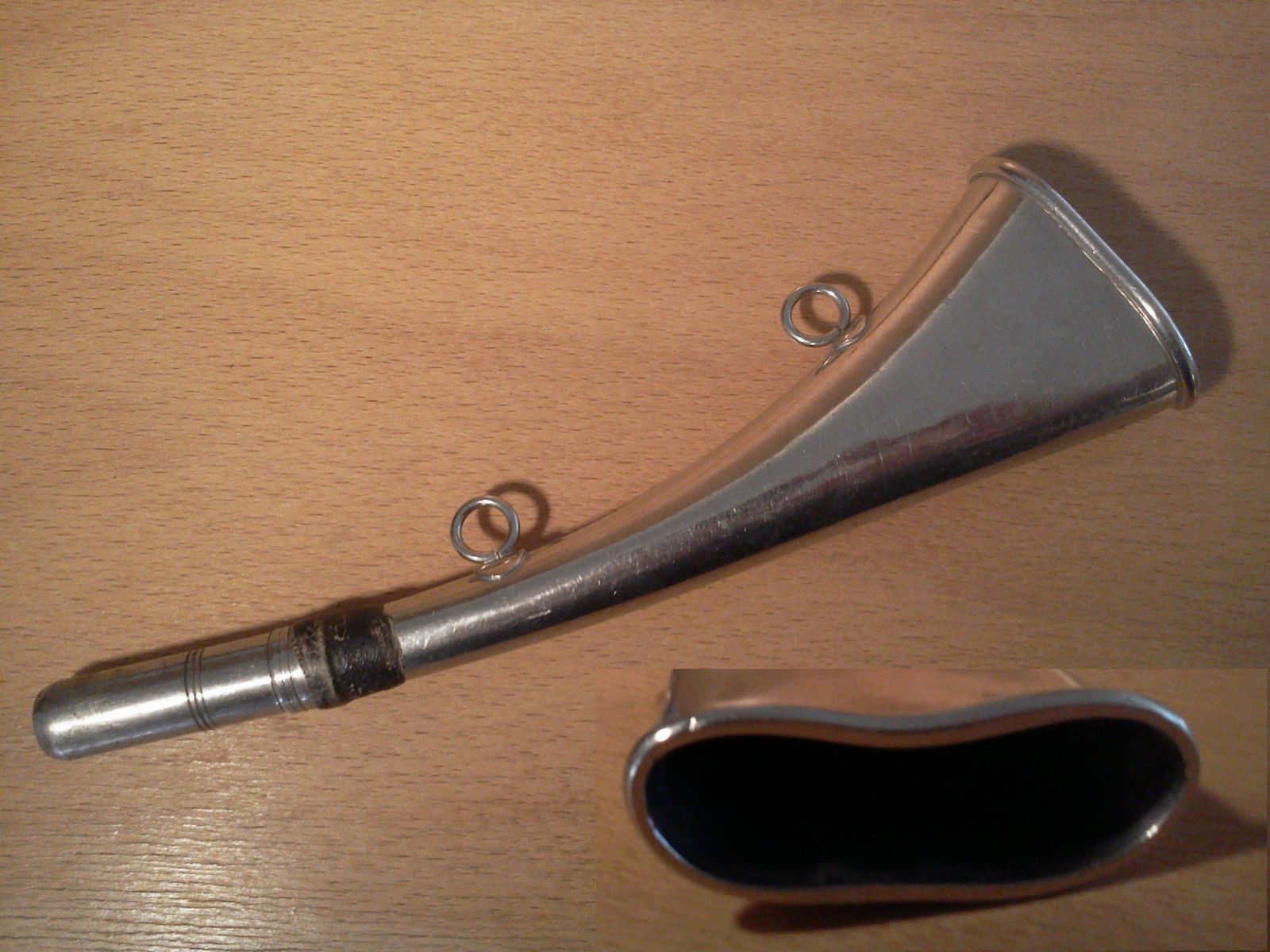 Trompe De Rappel De Poche - Chasse Ancienne - Métal - Fabriquée En France