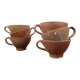 "Bowled" stoneware cups