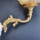 Large vintage wall sconces pair