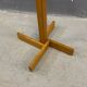 Freestanding mid-century pine coat rack, solid wood, 1970s, Europe
