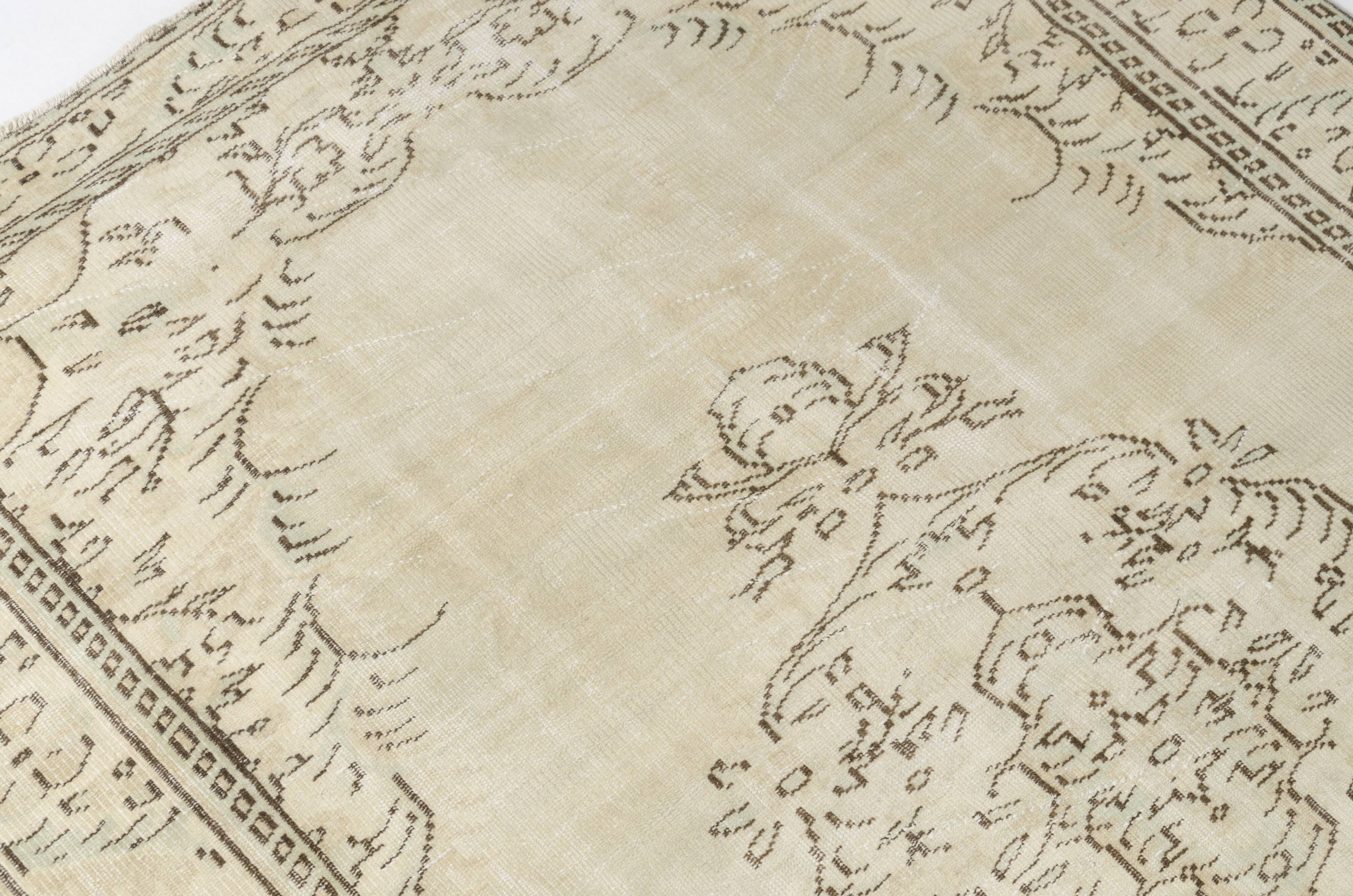 Beige Vintage Anatolian Carpet-1761