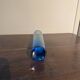 Turquoise glass soliflore