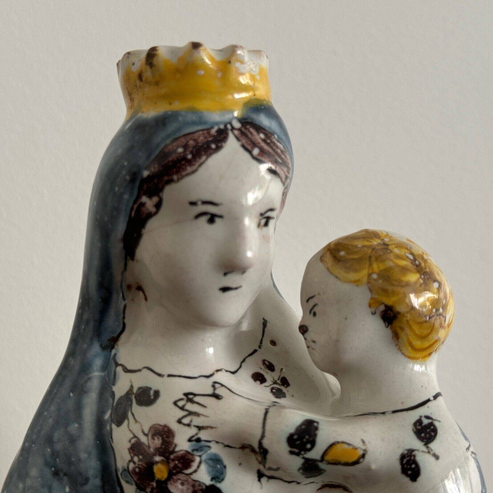 18th century earthenware Virgin Mary Mater Dei