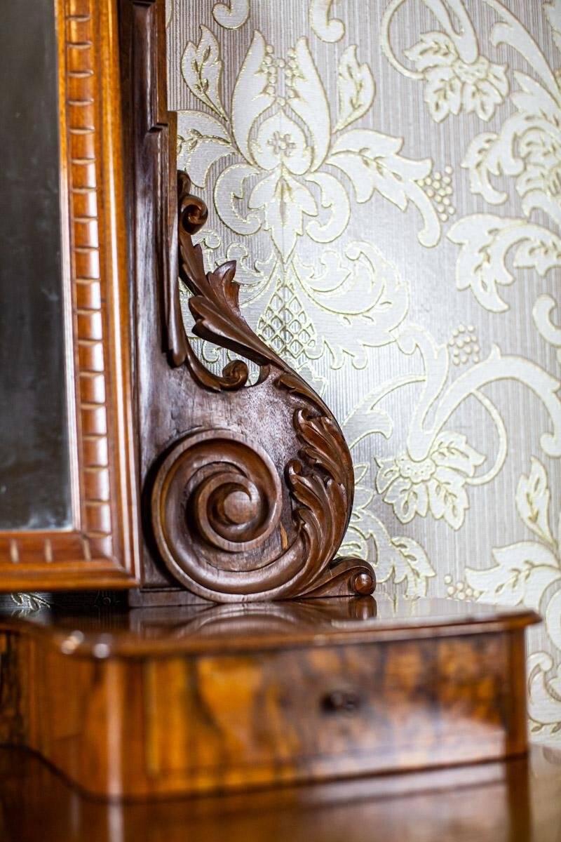 Antique Two-Part Dresser with Mirror, 1890s