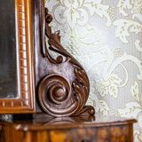 Antique Two-Part Dresser with Mirror, 1890s