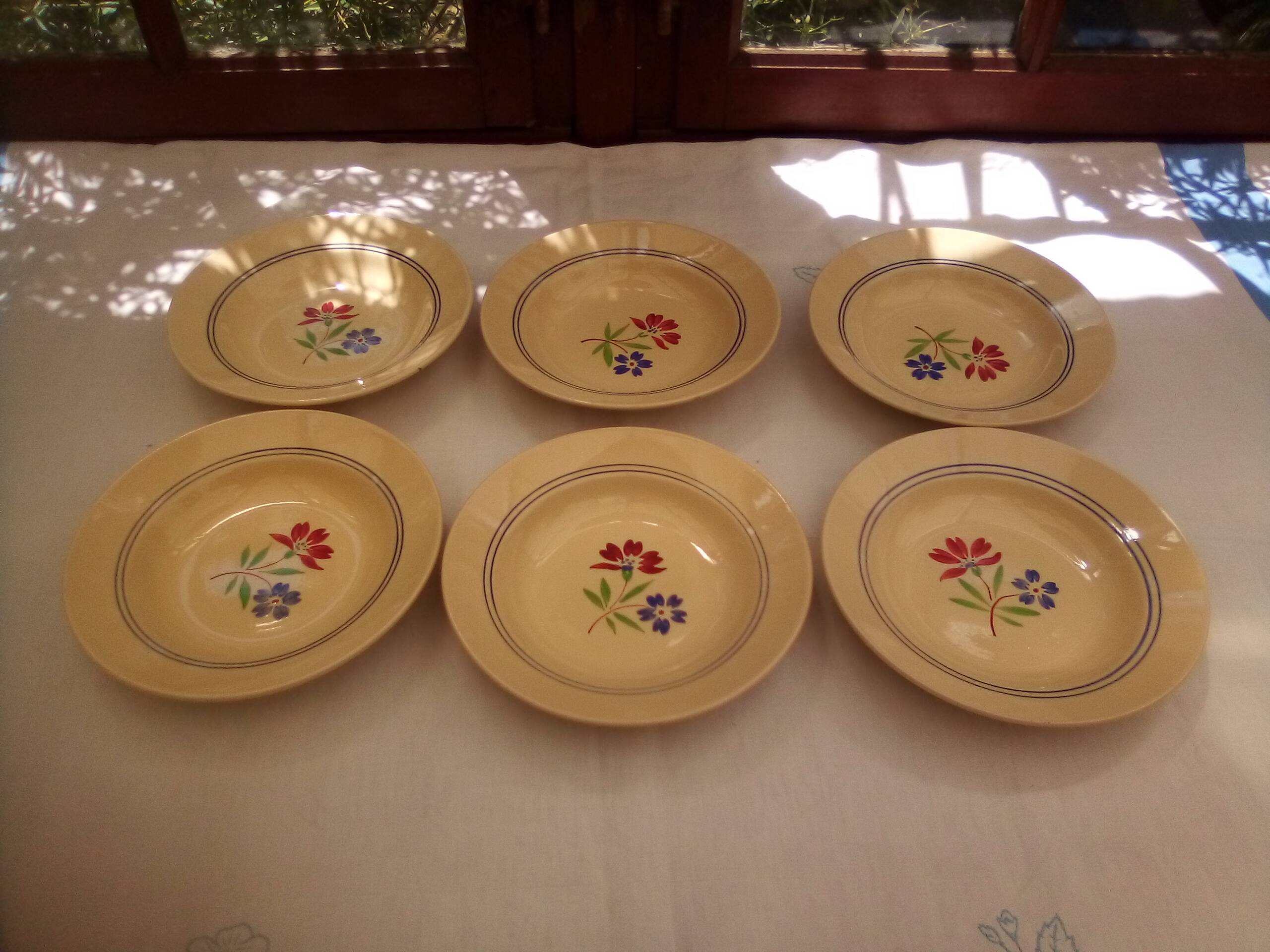 6 May soup plates / KG Lunéville