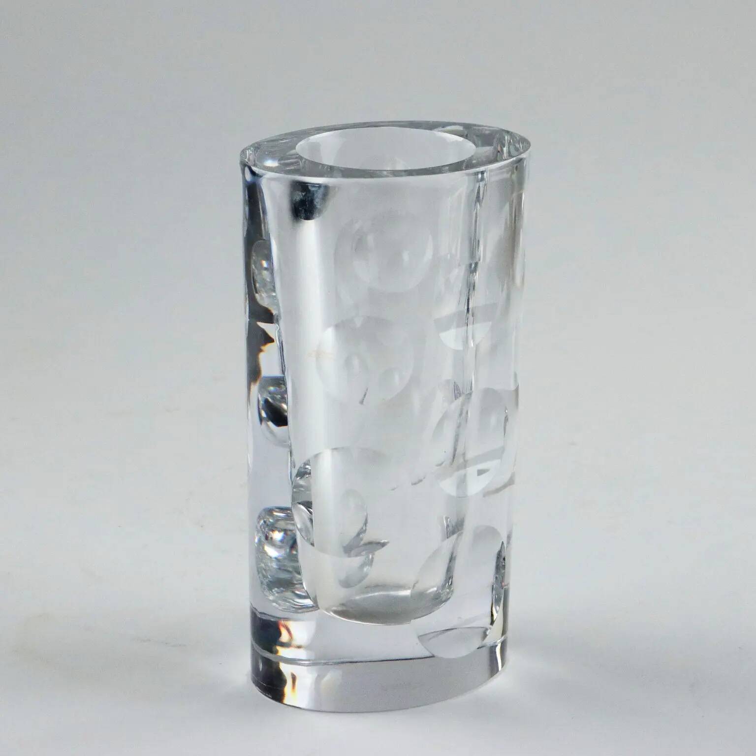 Vintage crystal vase Sèvres France 20th Century