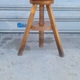 Solid wood screw workshop stool