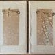 Painting pair of original pen ink seen by blois jean oudin