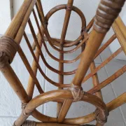 Rattan magazine rack