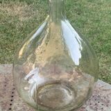 Dame Jeanne, bonbonne, bouteille en verre transparente, verre très épais