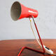 Vintage czechoslovakian red table lamp Drupol 21616, 1960s