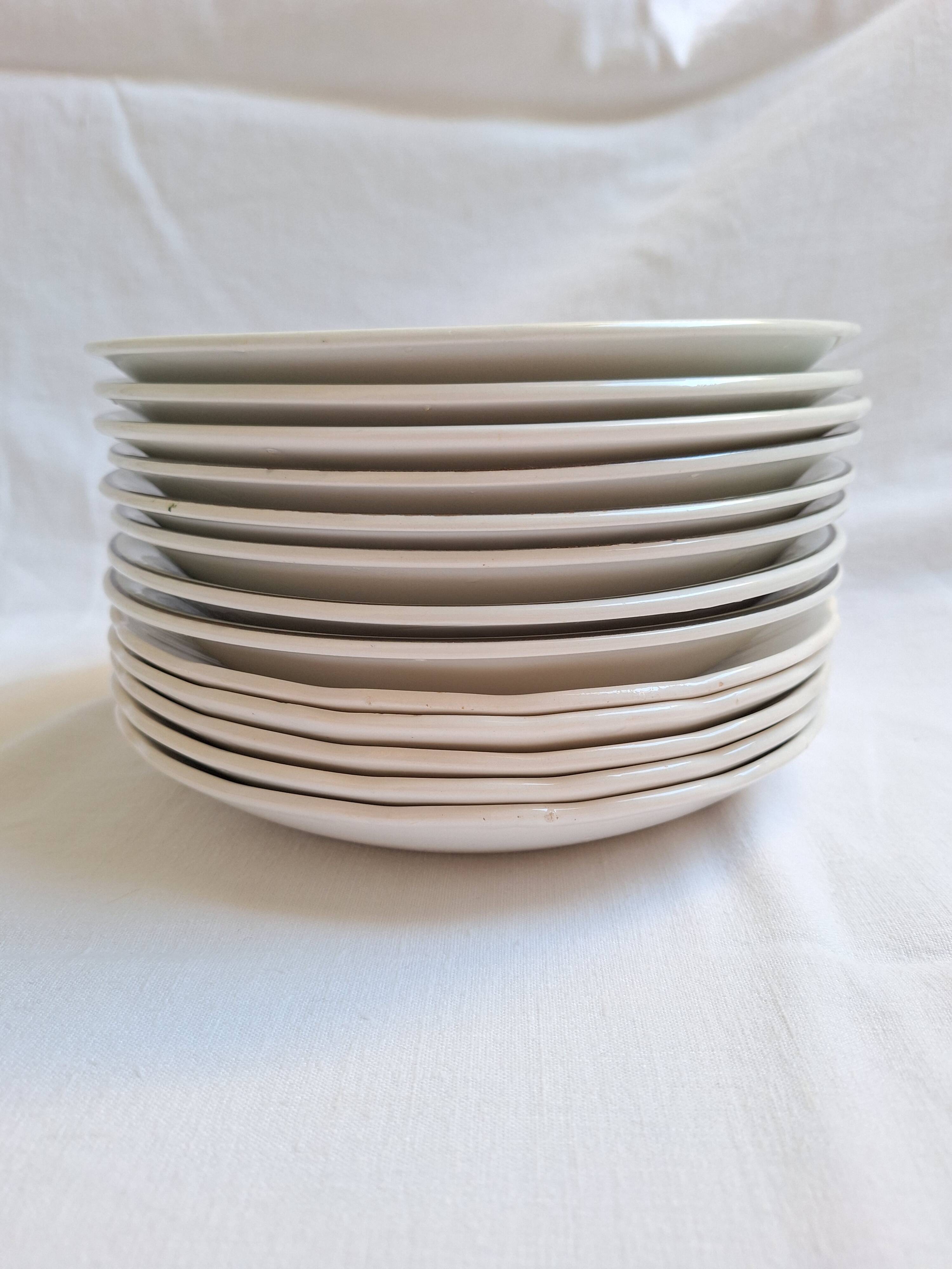 Deep plates / flower salad plates Sarreguemines
