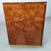 Vintage drawer chest in amboyna burl, 1970s