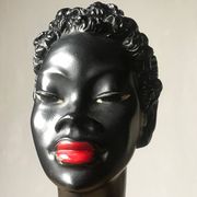 Buste plâtre femme noire 1950s Gino Manca