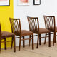 Série de 4 chaises scandinaves vintage