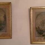 Paire de gravures anciennes