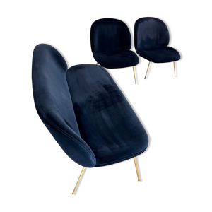 Sofa et 2 fauteuils lounge Beetle