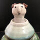 Ceramic shaped piece by Mária Sövegjártó