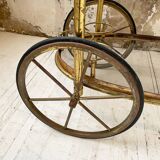 Cart serves brass bar