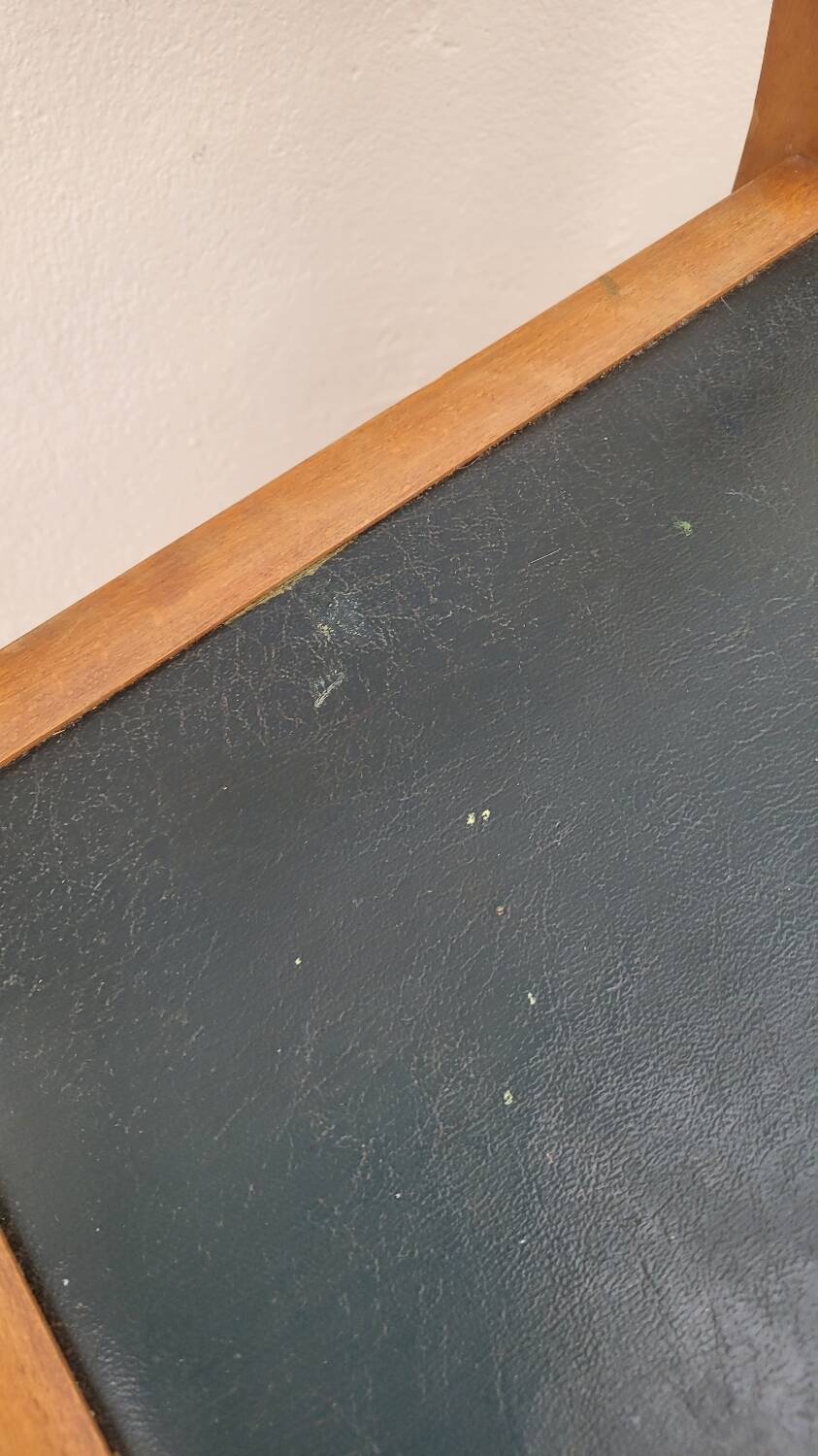 Series of 3 vintage chairs with compass legs - 1950s