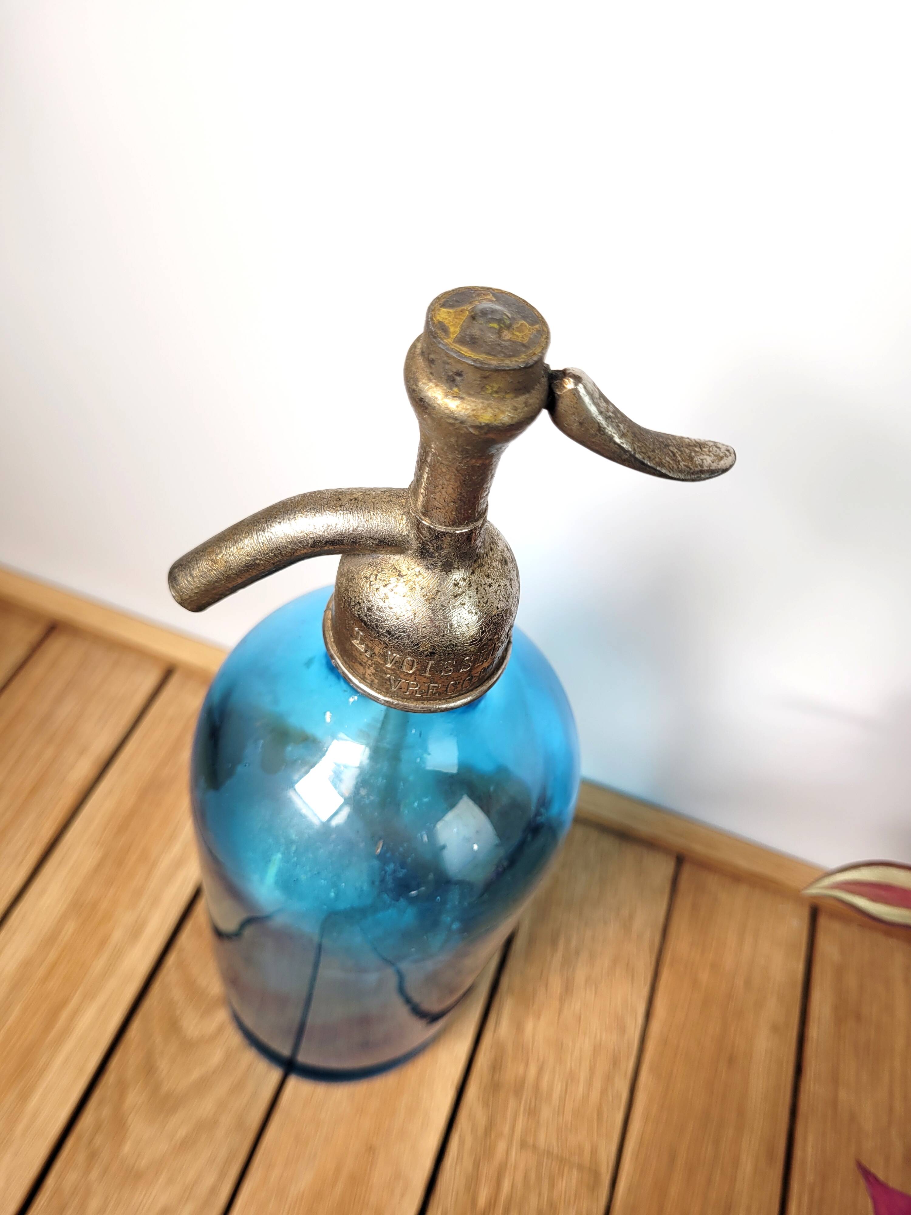 Old siphon bottle from Bistrot seltzer water