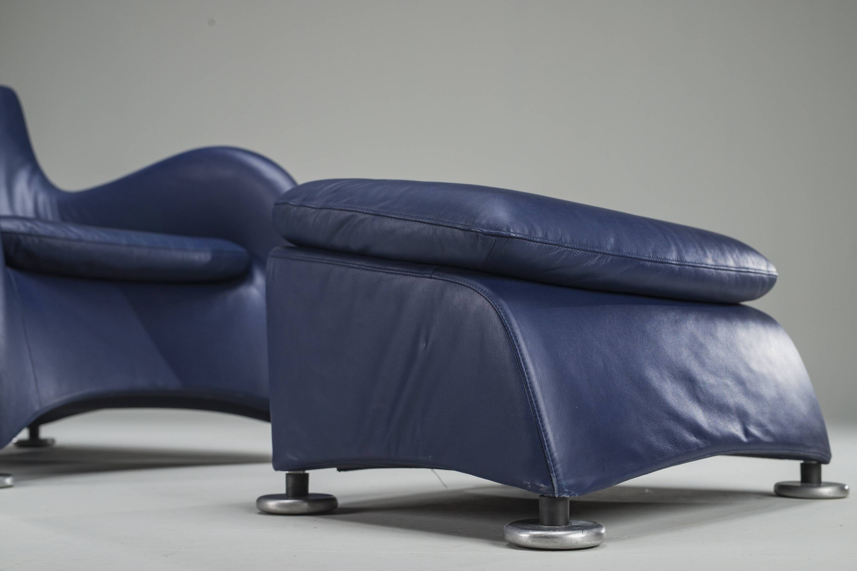 Set of Loge Lounge Chair & Ottoman by Gerard Van Den Berg for Montis, 1990s