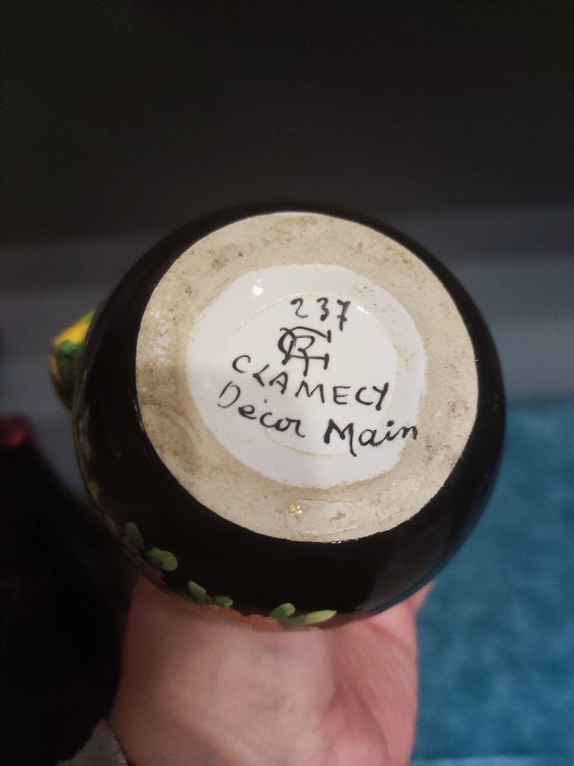 Clamecy earthenware vase