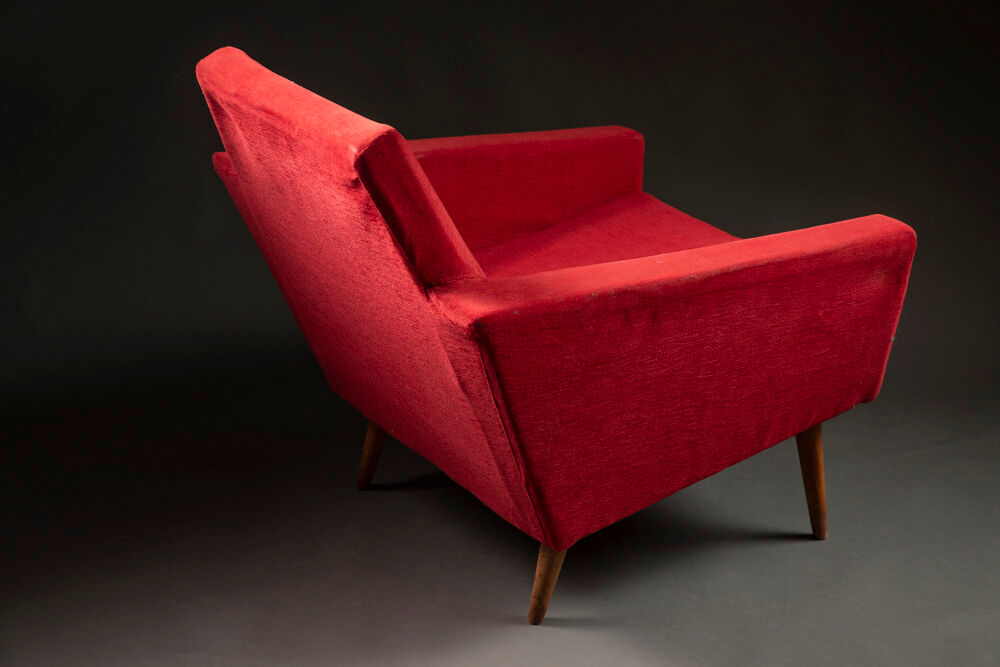 Armchair 1960s red