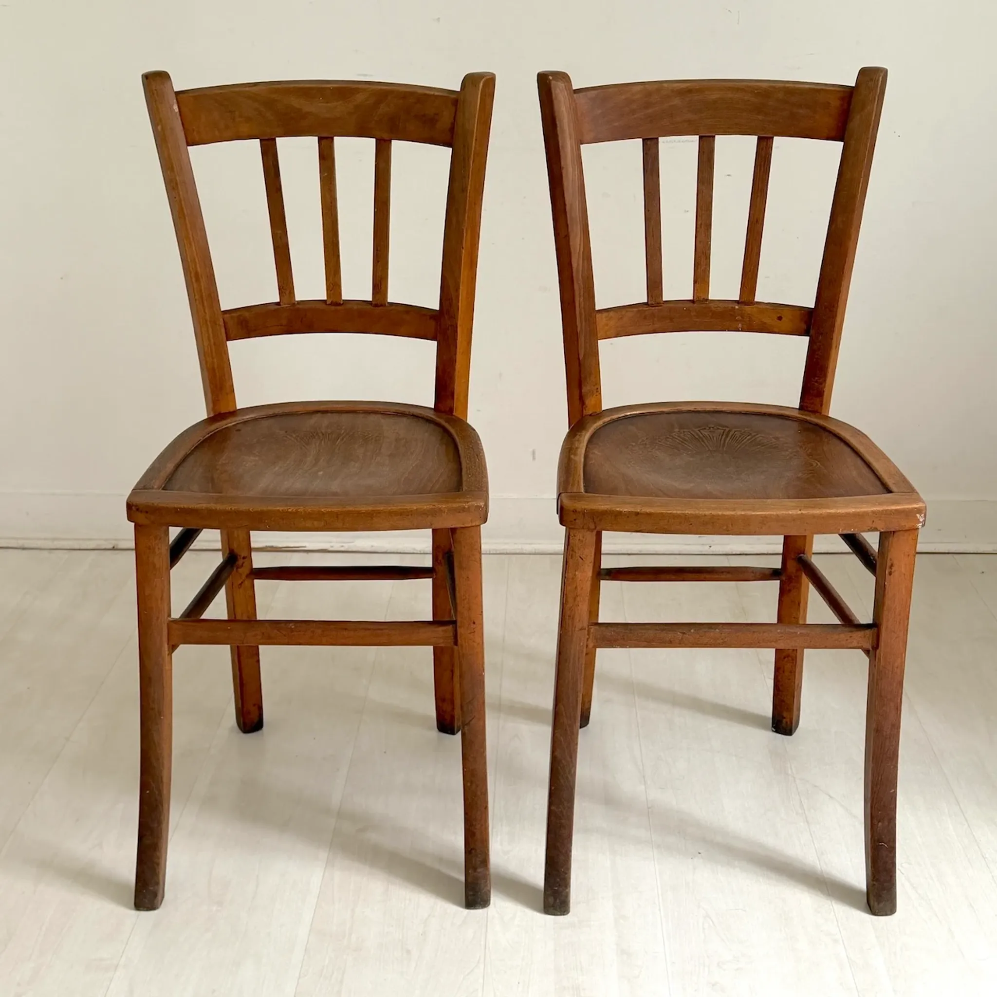 Pair of vintage Thonet style chairs