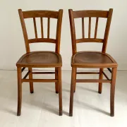 Pair of vintage Thonet style chairs