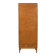 Antique Scandinavian filing cabinet, tambour archive cabinet, high-end, single, Sweden, 1960s