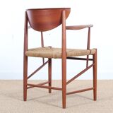 Pair of Scandinavian armchairs in 317 model in teak