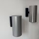 Pair of vintage wall lights, brushed metal, Bur Leucthen Germany 1970