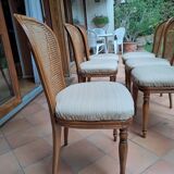 set of 6 wooden chairs