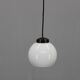 Vintage Art Deco Glass & Brass Pendant, Czechoslovakia, 1930's