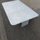 Vintage white Carrara marble coffee table